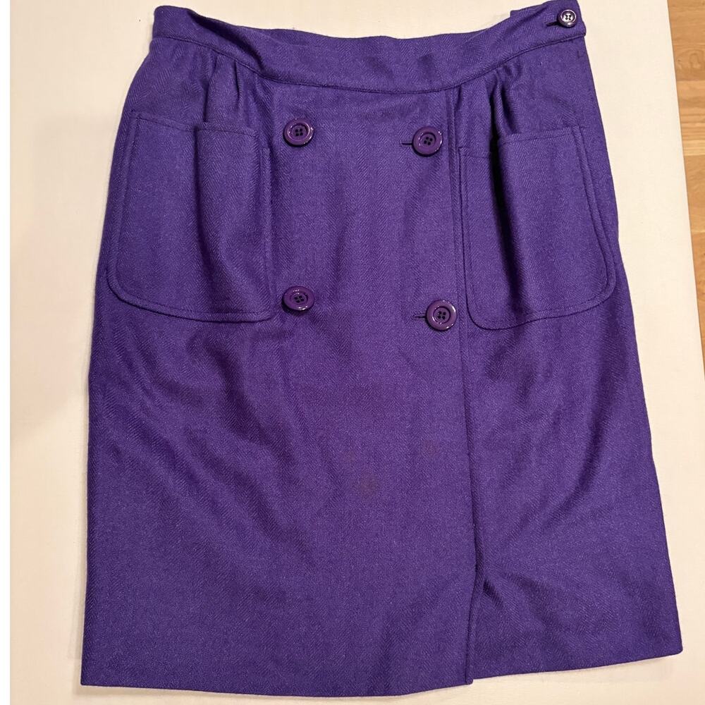 Vintage Vanentino purple pencil skirt size 10